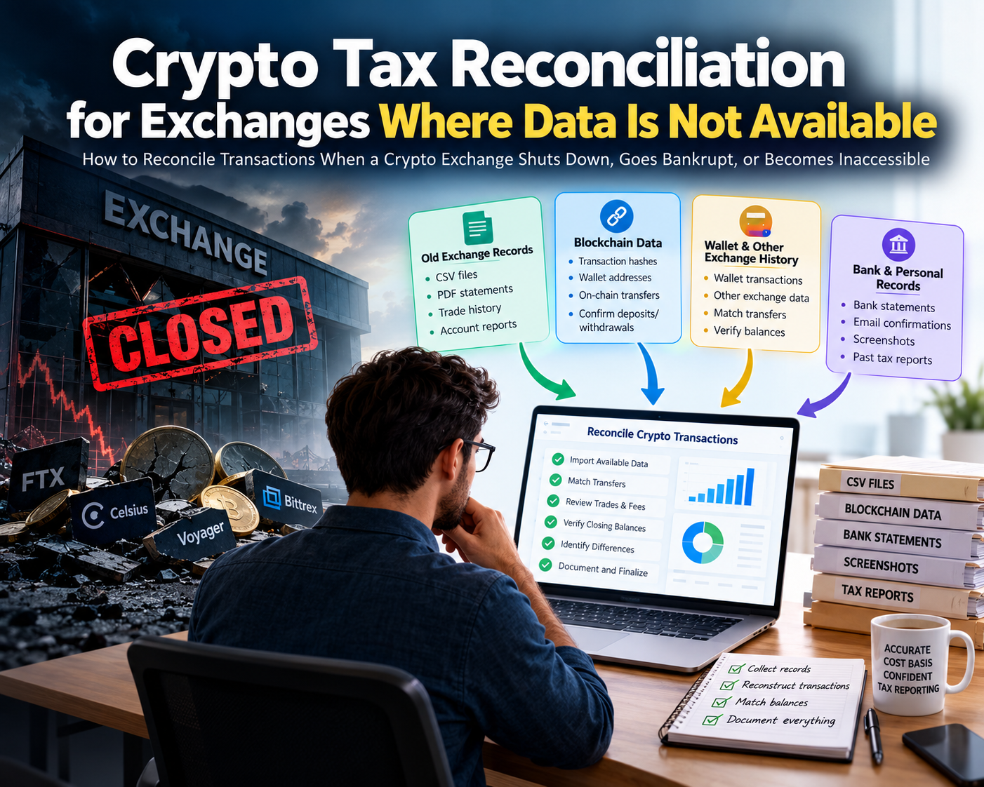 Crypto Tax Reconciliation for Exchanges Where Data Is Not Available: A Complete Guide