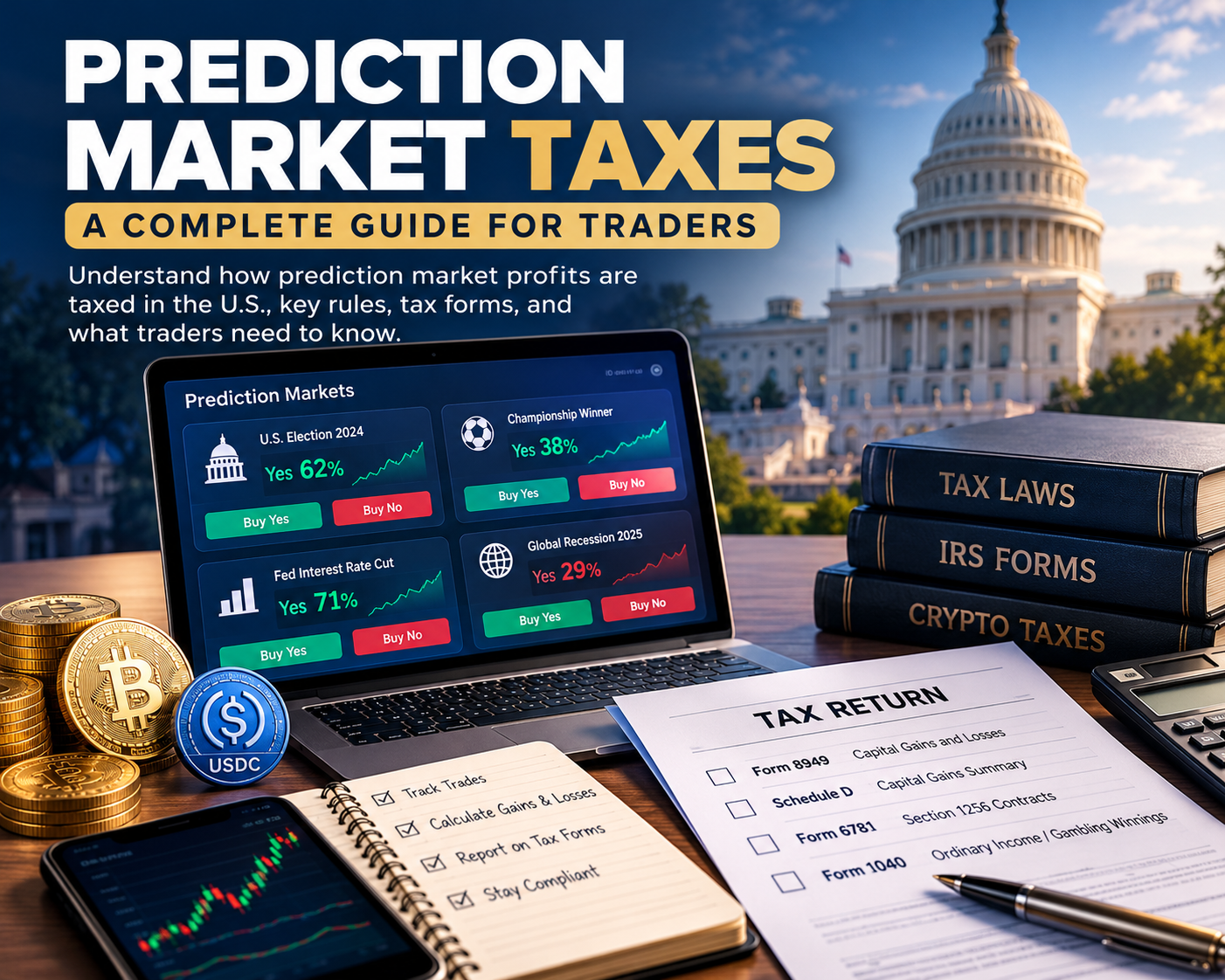 Prediction Market Taxes: Polymarket & Kalshi Tax Guide